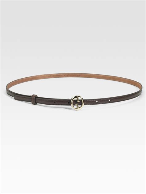 thin brown gucci belt|thin Gucci belt women's.